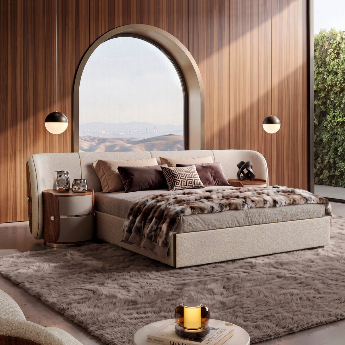KALMIA Extended Headboard Bed