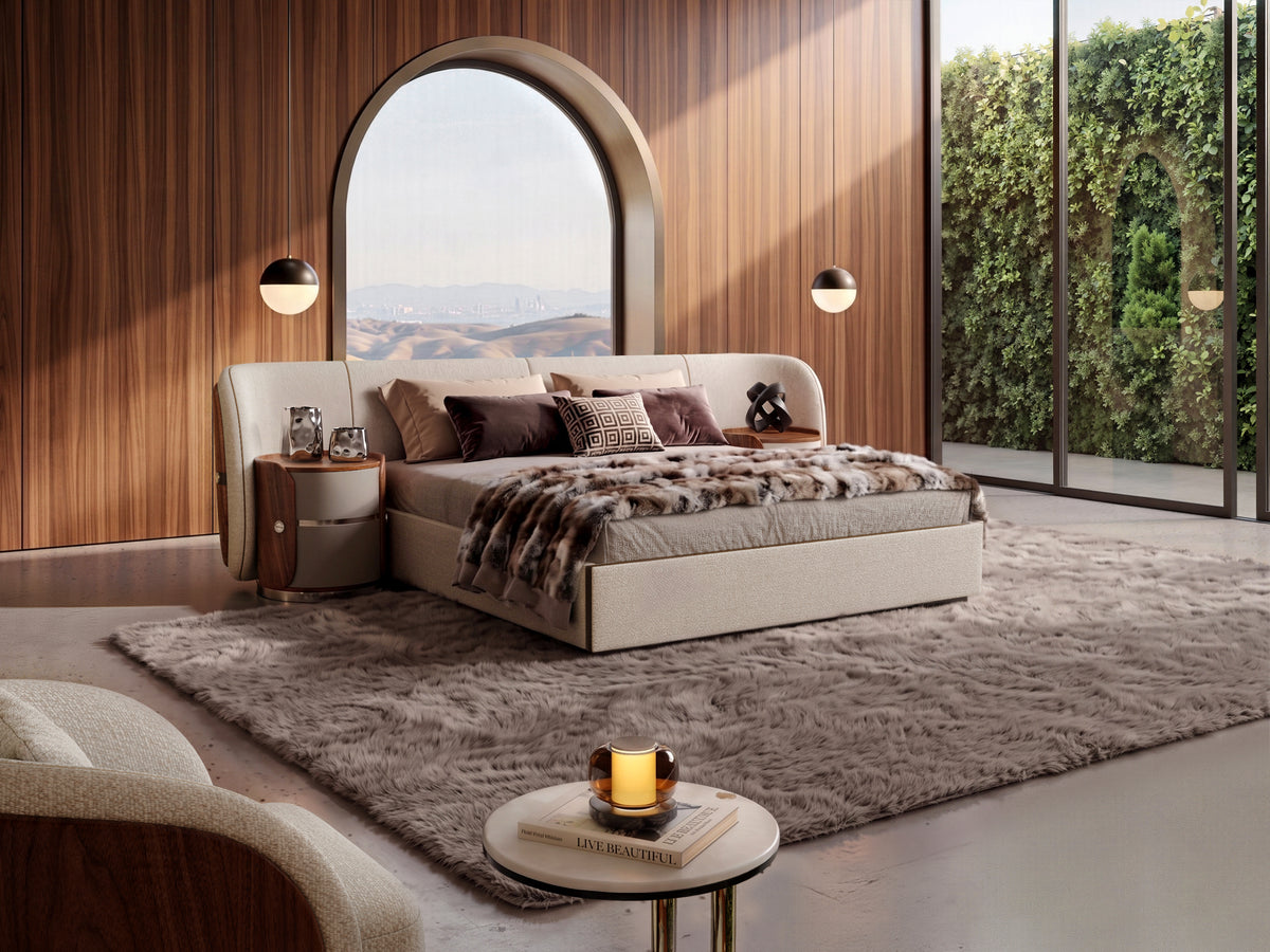 KALMIA Extended Headboard Bed