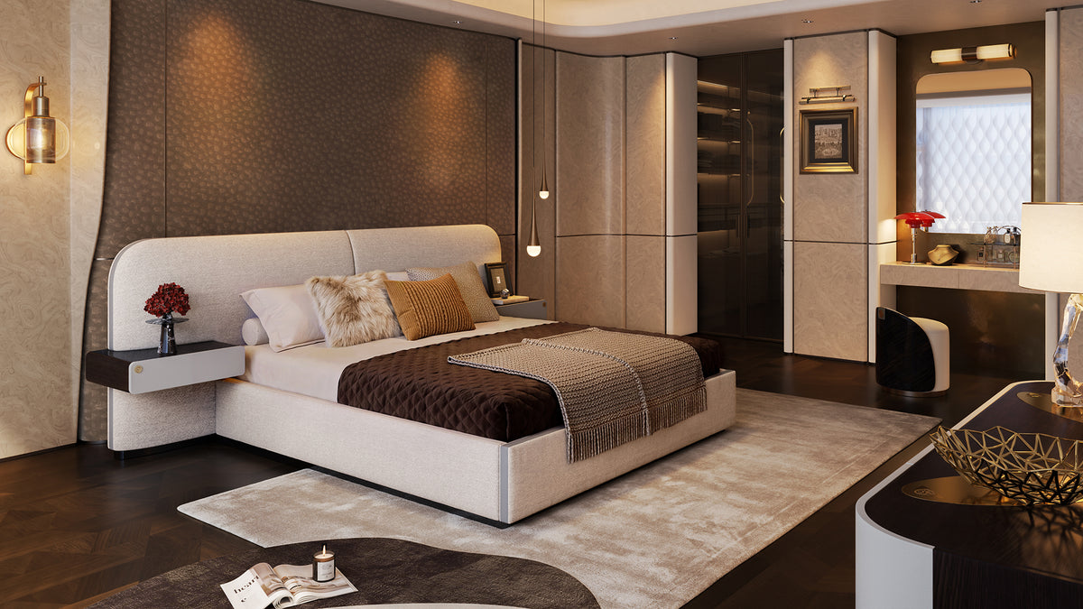 KALMIA Extended Headboard Bed