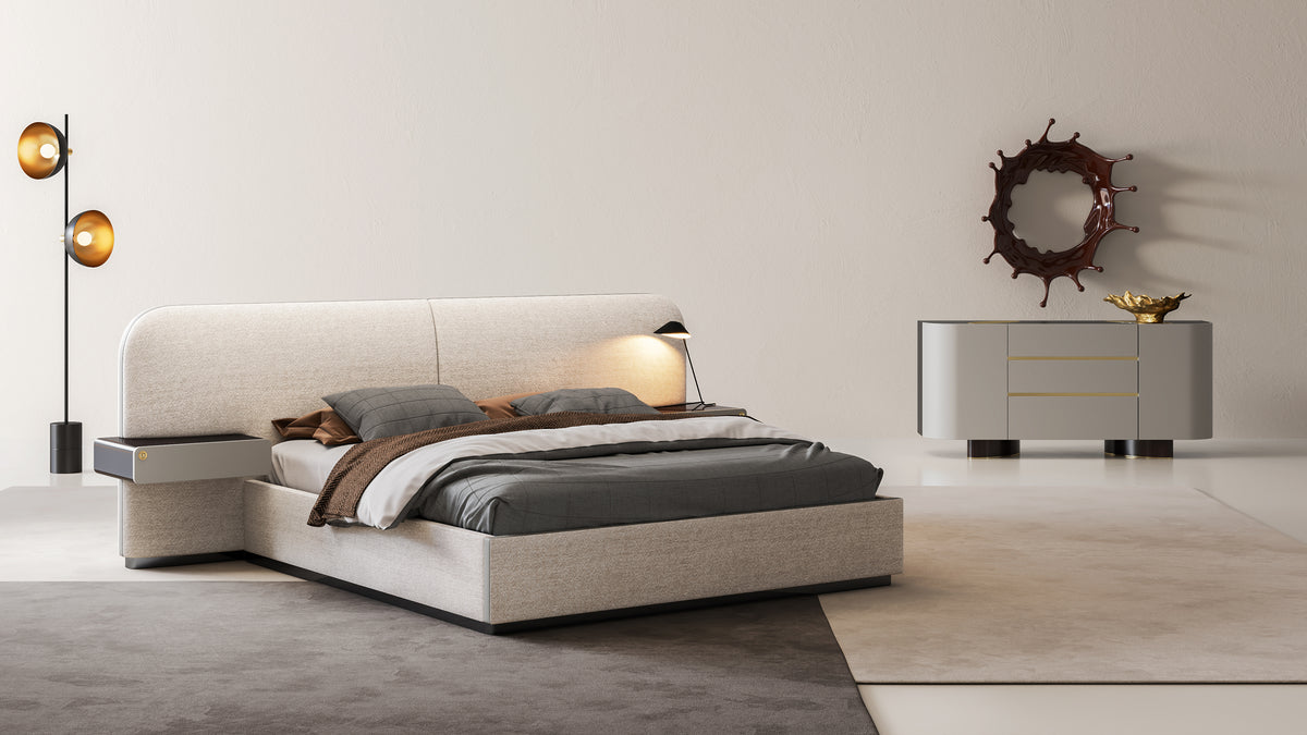 KALMIA Extended Headboard Bed