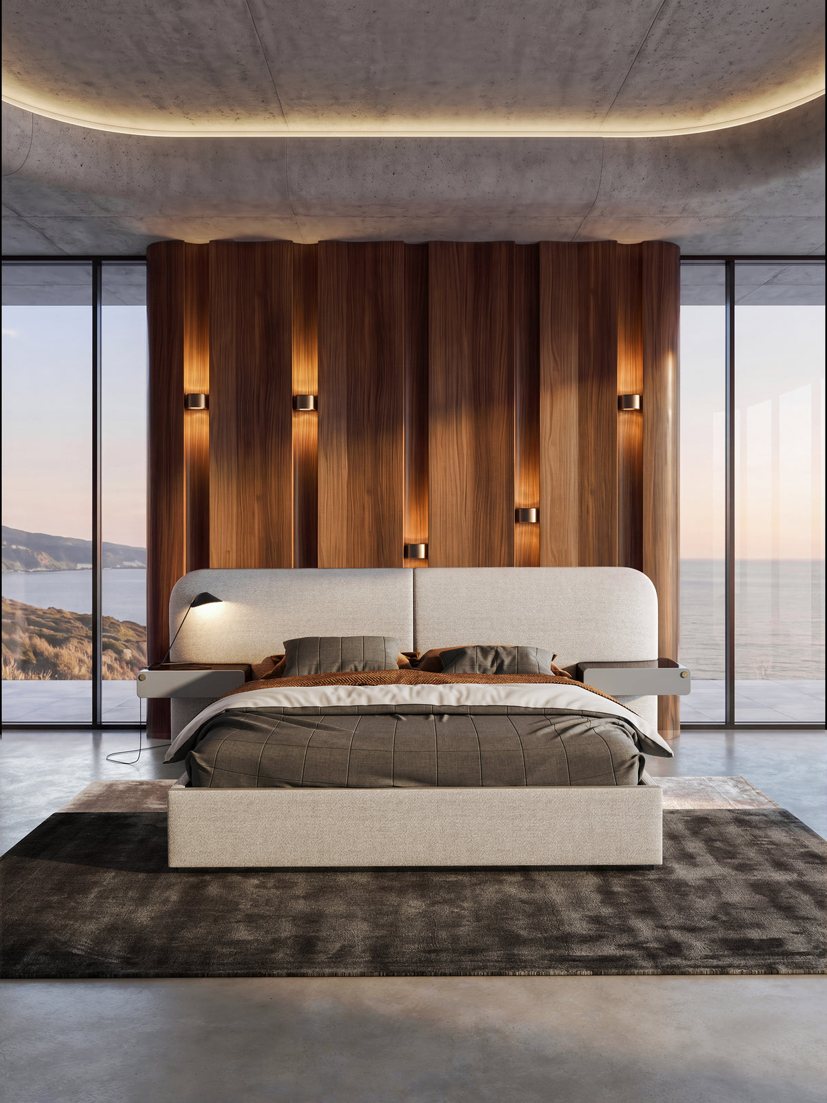 KALMIA Extended Headboard Bed
