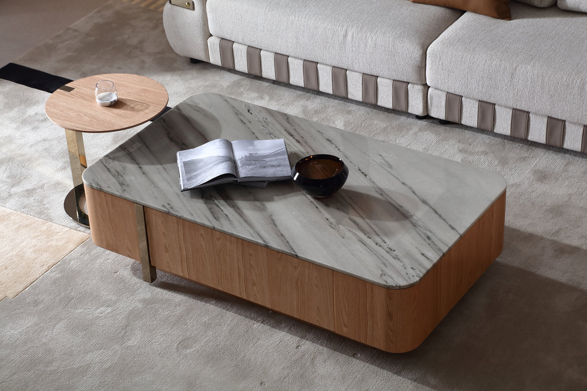 KALMIA Marble Top Coffee Table