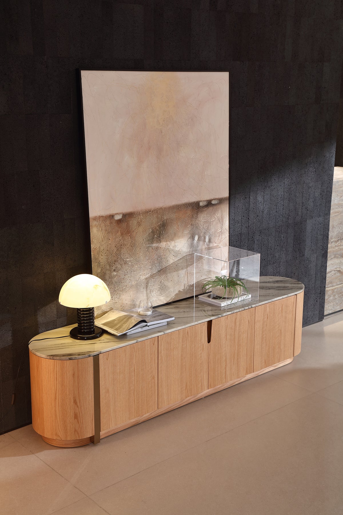 KALMIA Marble Top Media Console