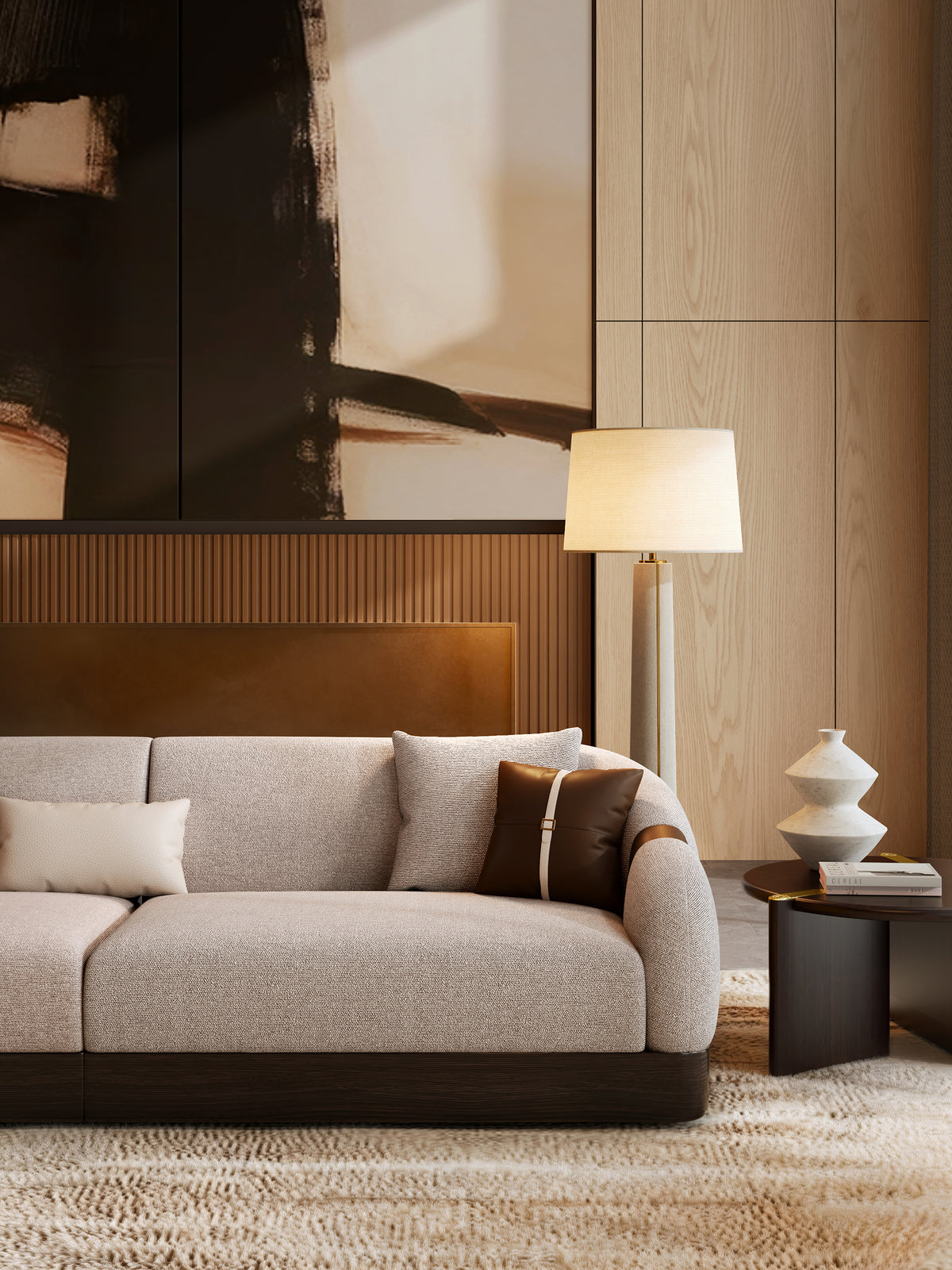 KALMIA Linear Fabric Sofa