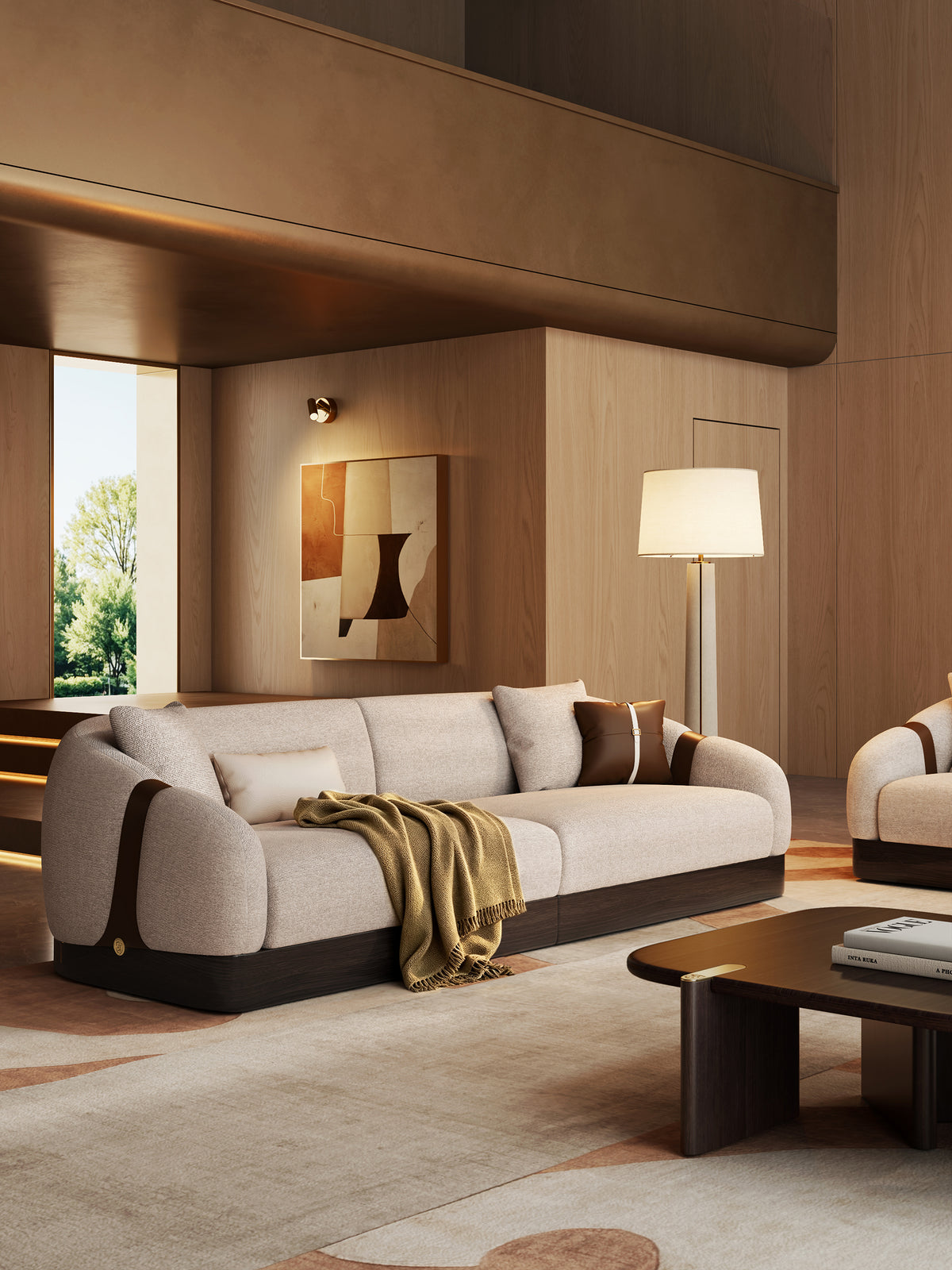 KALMIA Linear Fabric Sofa