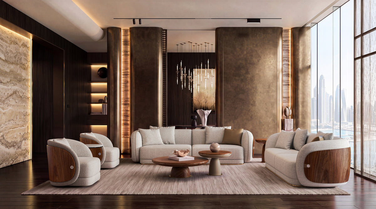 KALMIA Linear Fabric Sofa