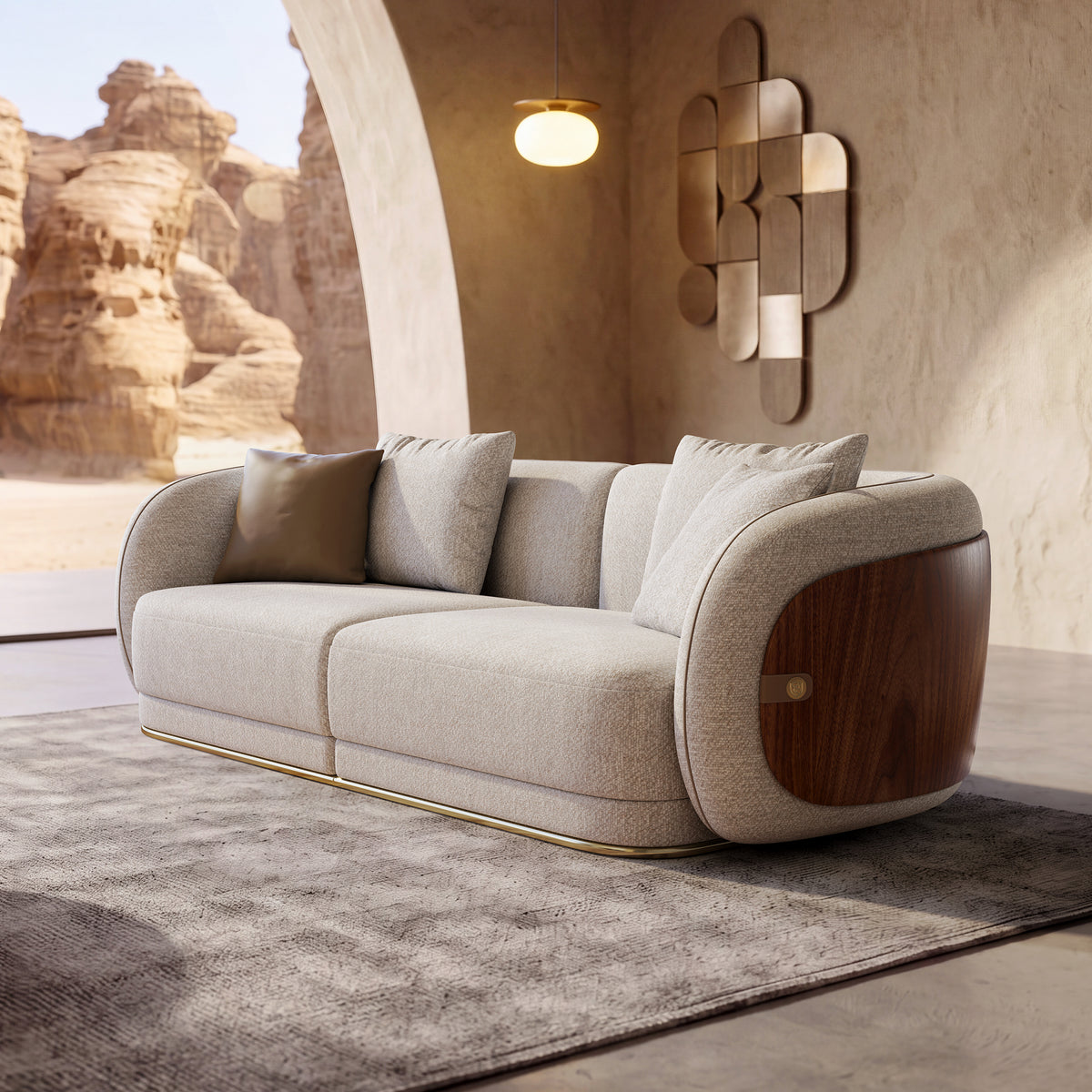 KALMIA Linear Fabric Sofa