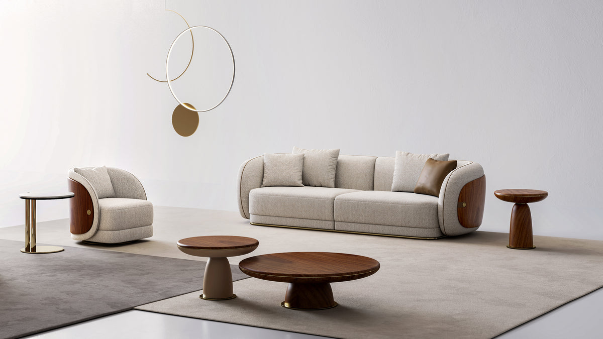 KALMIA Linear Fabric Sofa