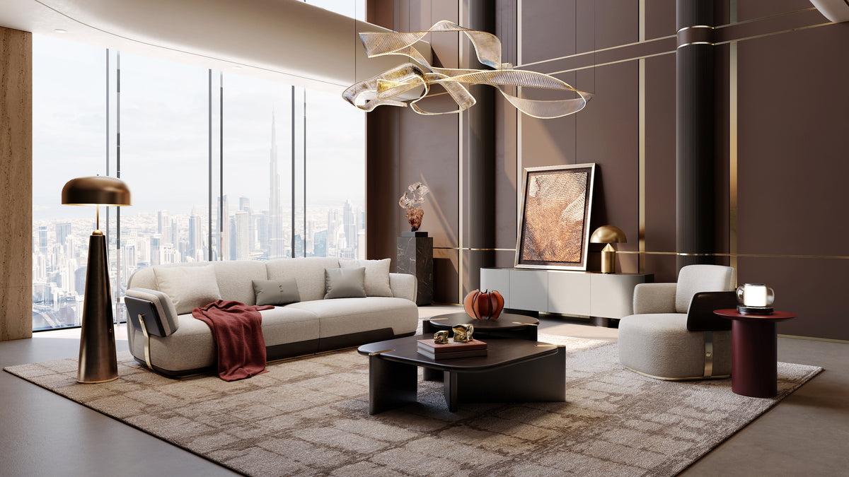 KALMIA Linear Fabric Sofa