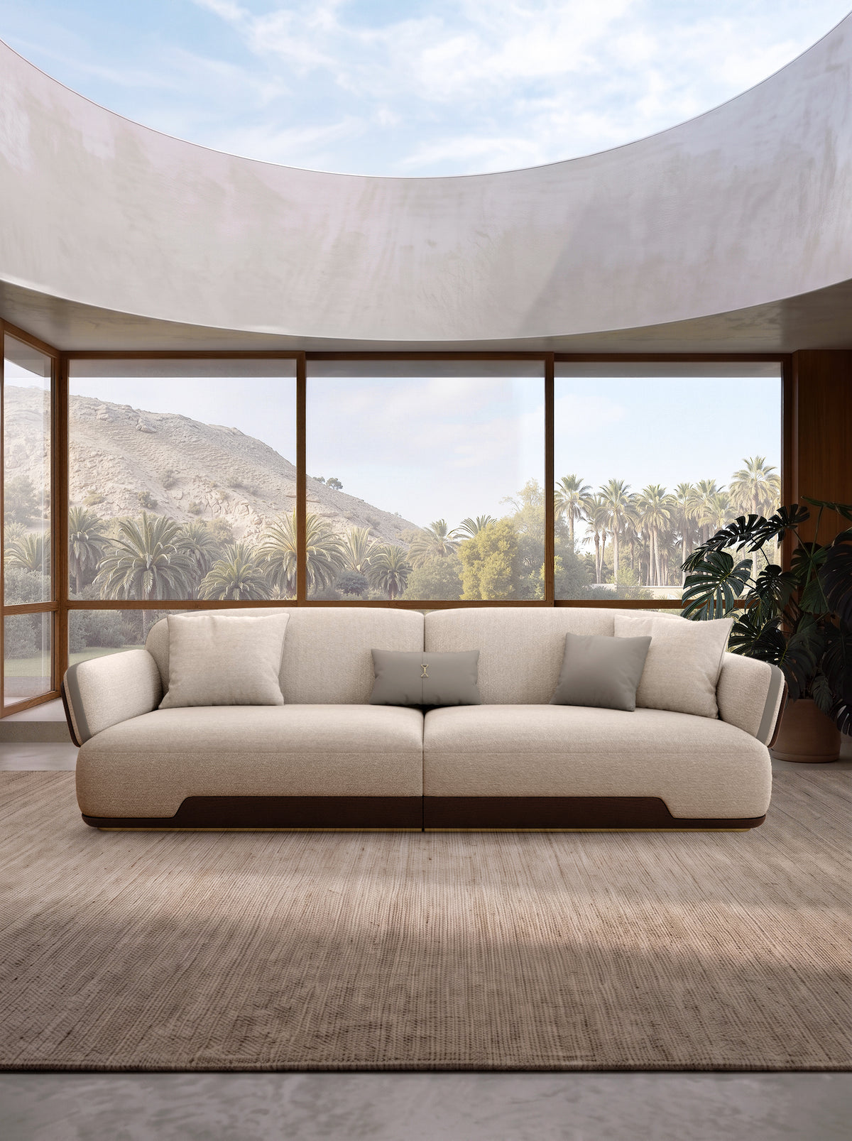 KALMIA Linear Fabric Sofa