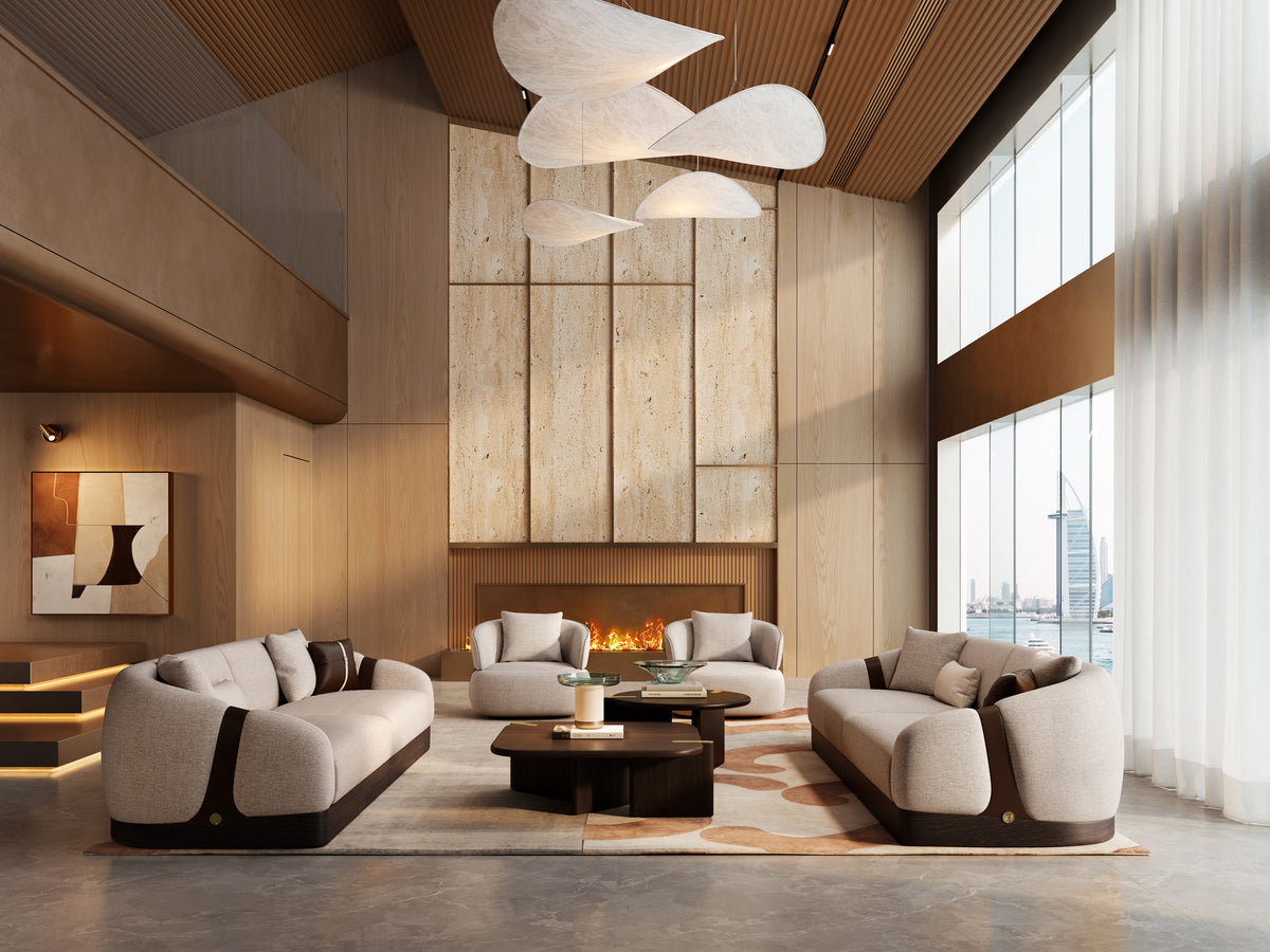 KALMIA Linear Fabric Sofa